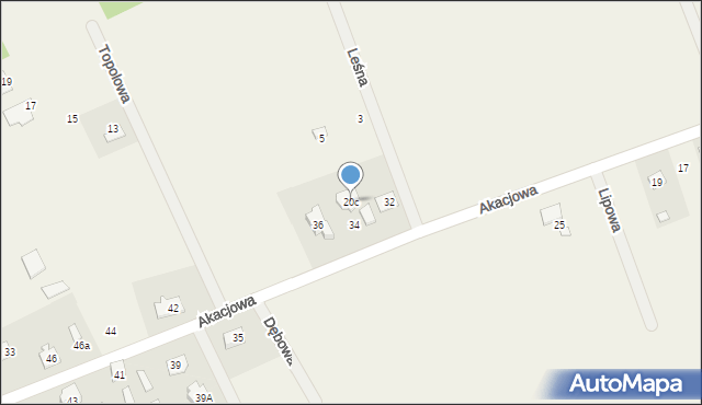 Anielew, Anielew, 20c, mapa Anielew
