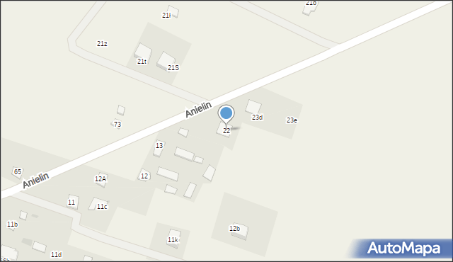 Anielin, Anielin, 22, mapa Anielin