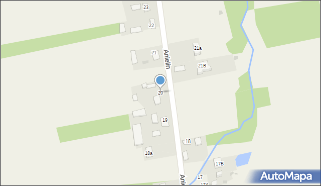 Anielin, Anielin, 20, mapa Anielin