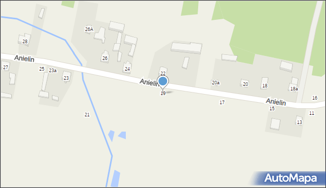 Anielin, Anielin, 19, mapa Anielin