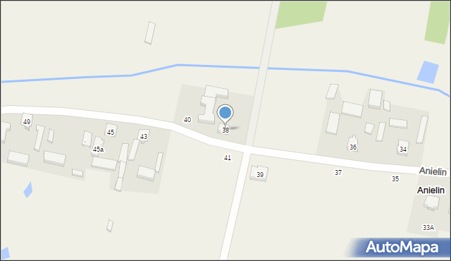 Anielin, Anielin, 38, mapa Anielin