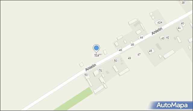 Anielin, Anielin, 51a, mapa Anielin