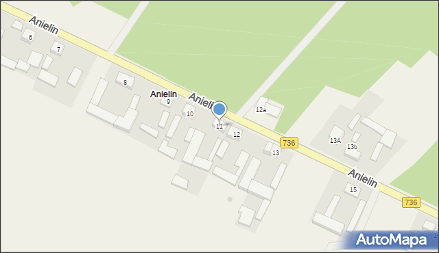 Anielin, Anielin, 11, mapa Anielin