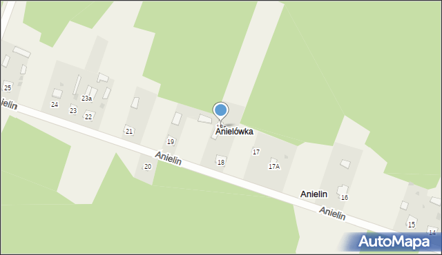 Anielin, Anielin, 18a, mapa Anielin