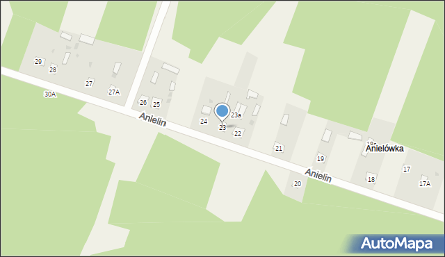 Anielin, Anielin, 23, mapa Anielin