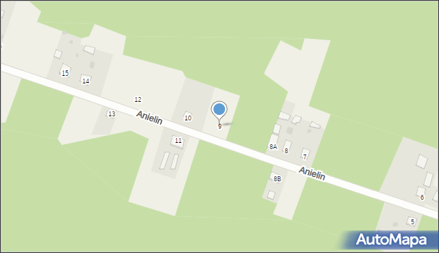 Anielin, Anielin, 9, mapa Anielin