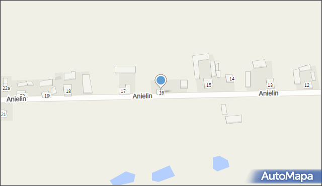 Anielin, Anielin, 16, mapa Anielin
