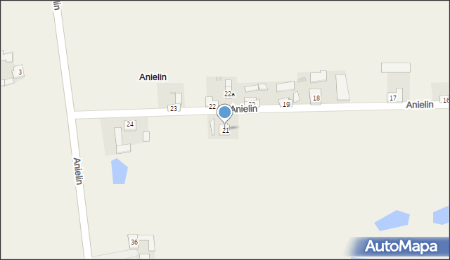 Anielin, Anielin, 21, mapa Anielin