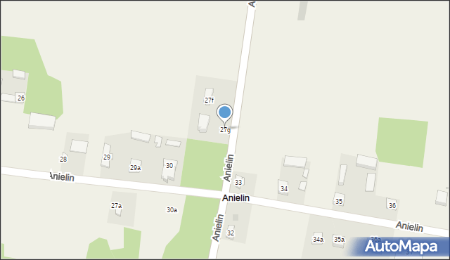 Anielin, Anielin, 27g, mapa Anielin