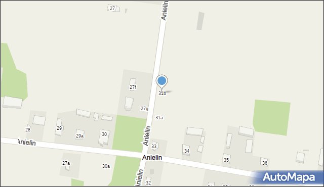 Anielin, Anielin, 31b, mapa Anielin