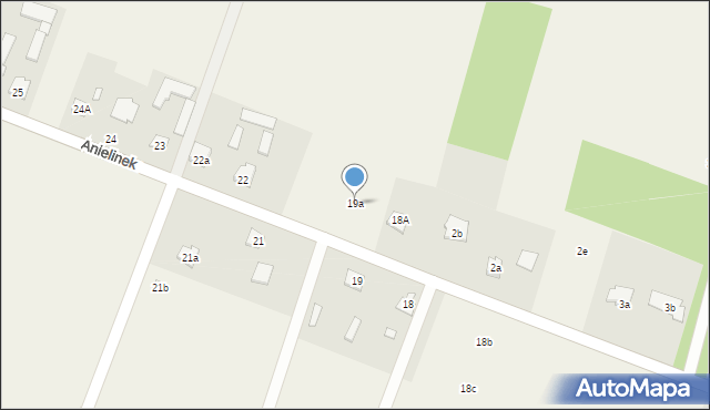 Anielinek, Anielinek, 19a, mapa Anielinek