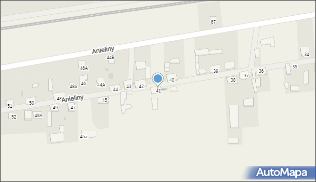 Anieliny, Anieliny, 41, mapa Anieliny