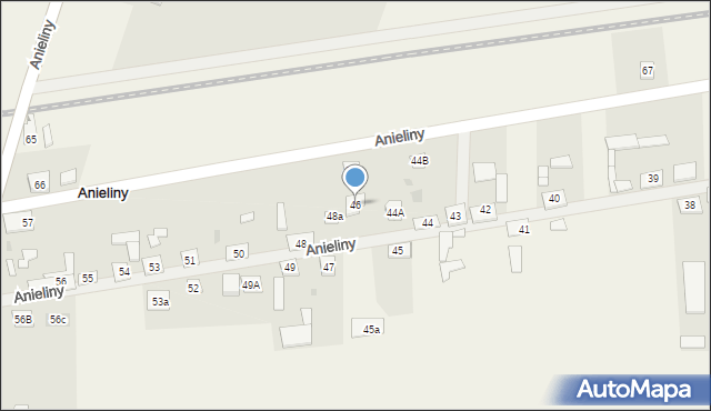 Anieliny, Anieliny, 46, mapa Anieliny