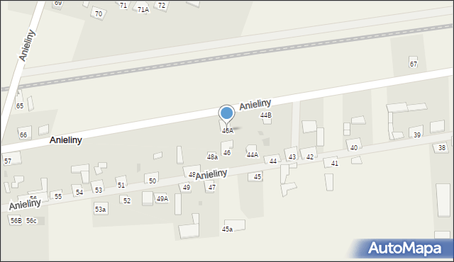 Anieliny, Anieliny, 46A, mapa Anieliny