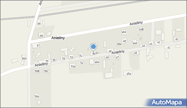 Anieliny, Anieliny, 50, mapa Anieliny