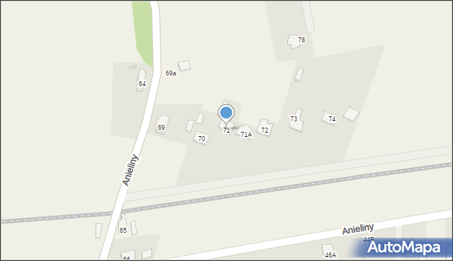 Anieliny, Anieliny, 71, mapa Anieliny