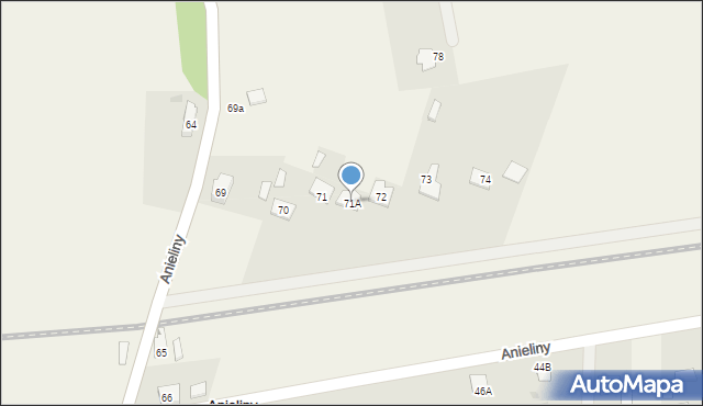 Anieliny, Anieliny, 71A, mapa Anieliny