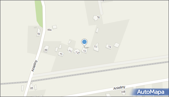 Anieliny, Anieliny, 72a, mapa Anieliny