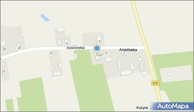 Anielówka, Anielówka, 7, mapa Anielówka