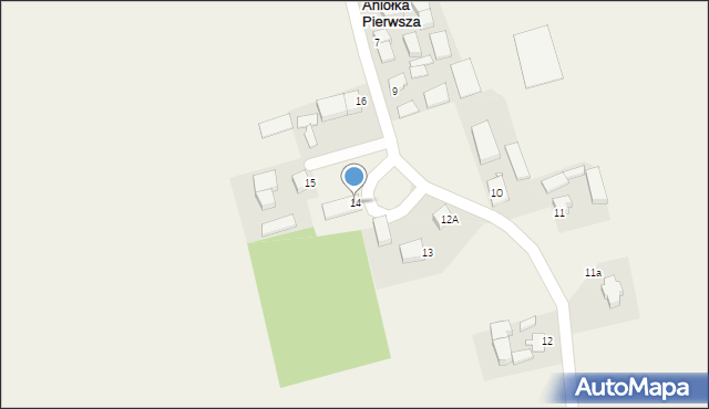 Aniołka Pierwsza, Aniołka Pierwsza, 14, mapa Aniołka Pierwsza