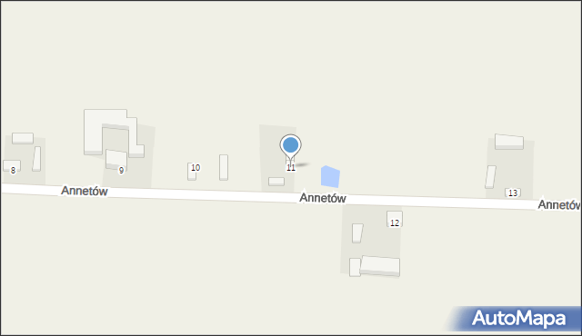 Annetów, Annetów, 11, mapa Annetów