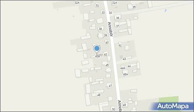Annobór, Annobór, 42a, mapa Annobór