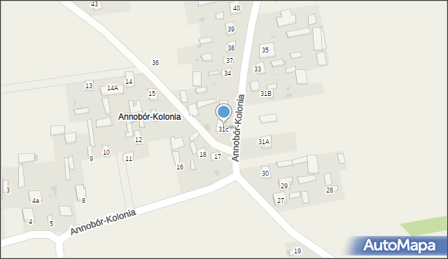 Annobór-Kolonia, Annobór-Kolonia, 31c, mapa Annobór-Kolonia