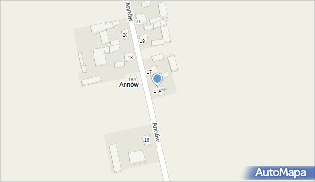 Annów, Annów, 17A, mapa Annów