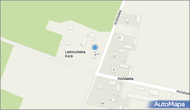 Annówka, Annówka, 9, mapa Annówka