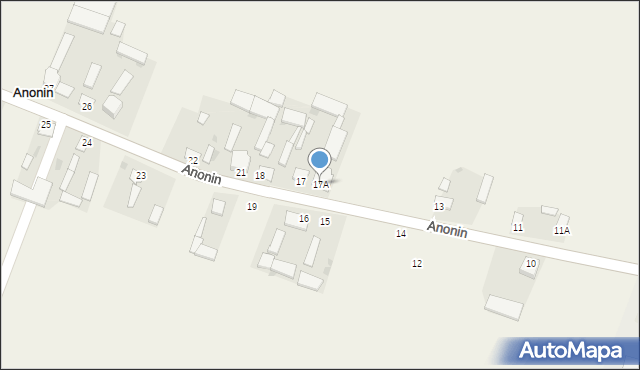 Anonin, Anonin, 17A, mapa Anonin