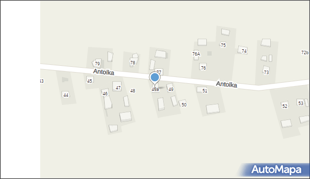 Antolka, Antolka, 49a, mapa Antolka