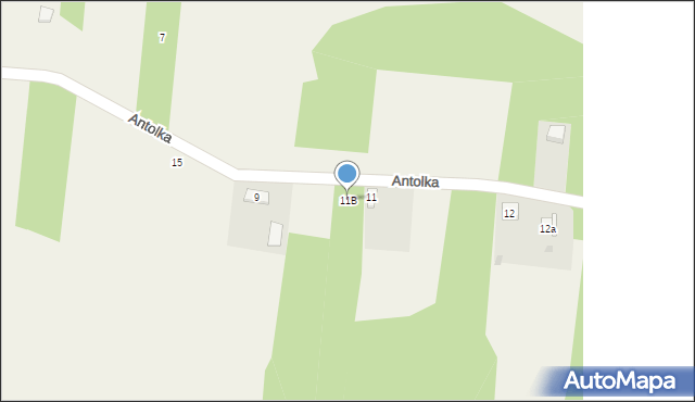 Antolka, Antolka, 11B, mapa Antolka