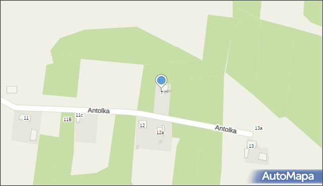 Antolka, Antolka, 7, mapa Antolka