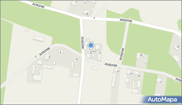Antonie, Antonie, 11, mapa Antonie