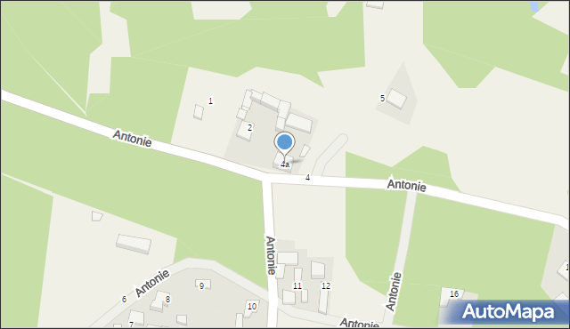 Antonie, Antonie, 4a, mapa Antonie