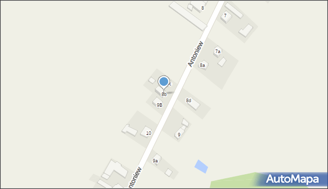 Antoniew, Antoniew, 8b, mapa Antoniew