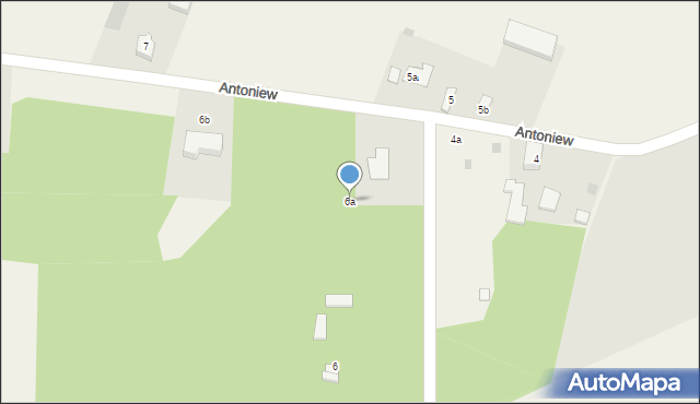 Antoniew, Antoniew, 6a, mapa Antoniew