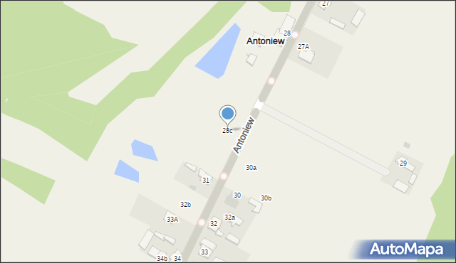Antoniew, Antoniew, 28c, mapa Antoniew