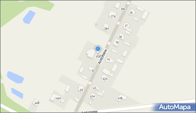 Antoniew, Antoniew, 41a, mapa Antoniew