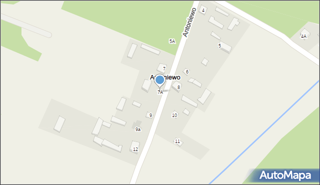 Antoniewo, Antoniewo, 7A, mapa Antoniewo