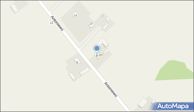 Antoniewo, Antoniewo, 9, mapa Antoniewo