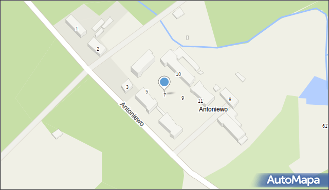 Antoniewo, Antoniewo, 7, mapa Antoniewo