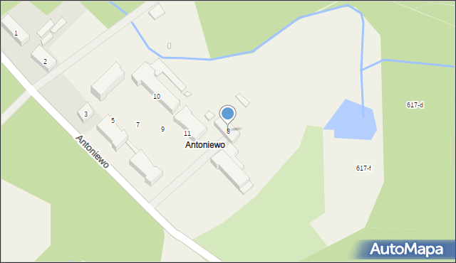 Antoniewo, Antoniewo, 8, mapa Antoniewo