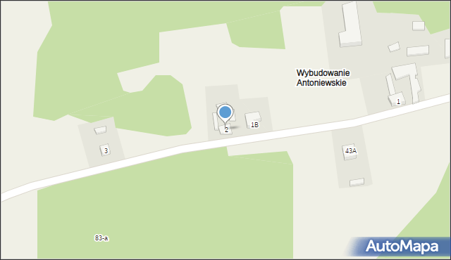 Antoniewo, Antoniewo, 2, mapa Antoniewo