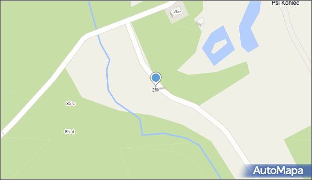 Antoniewo, Antoniewo, 26k, mapa Antoniewo