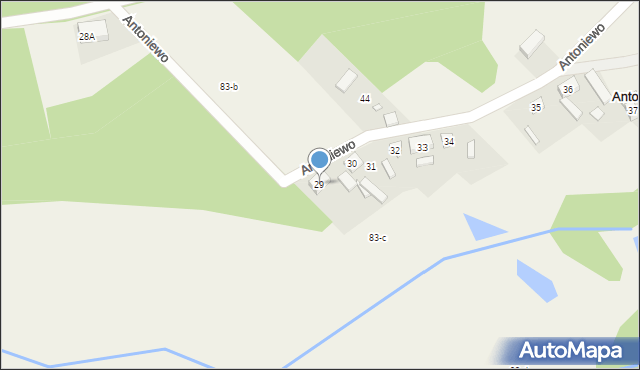 Antoniewo, Antoniewo, 29, mapa Antoniewo
