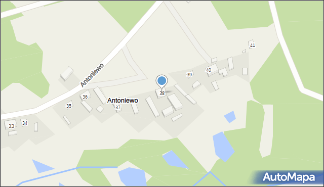 Antoniewo, Antoniewo, 38, mapa Antoniewo