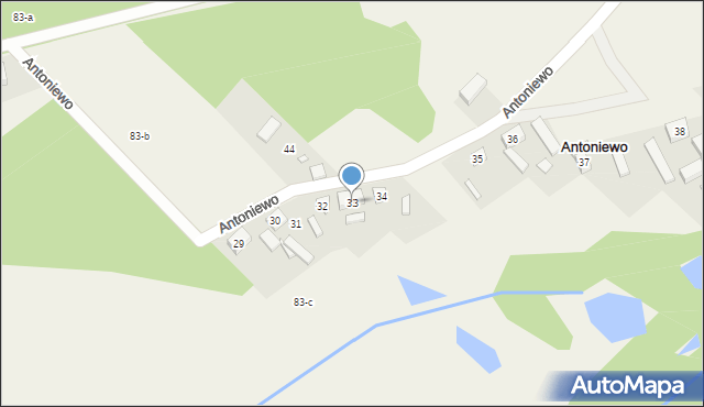 Antoniewo, Antoniewo, 33, mapa Antoniewo