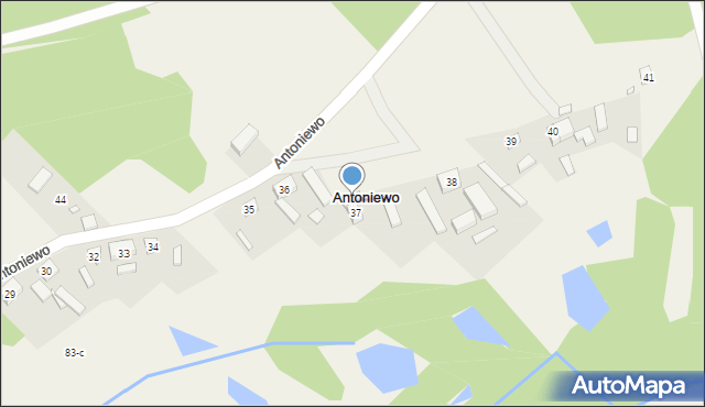 Antoniewo, Antoniewo, 37a, mapa Antoniewo