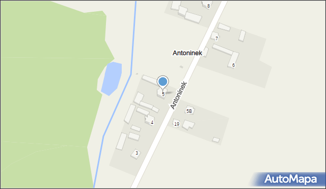 Antoninek, Antoninek, 5, mapa Antoninek